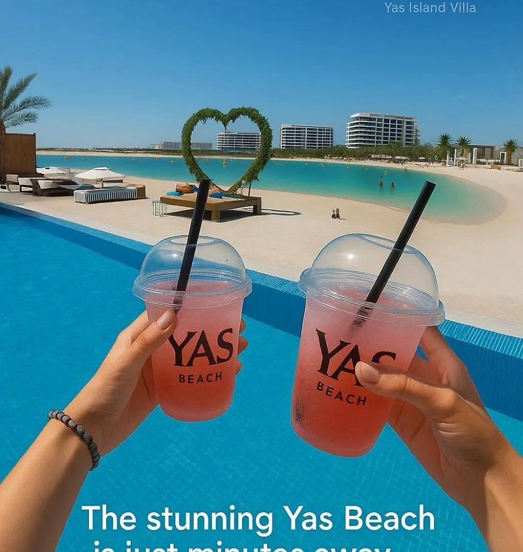 Yas Island Villa- 4Br Luxury Smart Home, Up To 9 Guests, Near Yas Theme Parks Abu Dhabi Villa